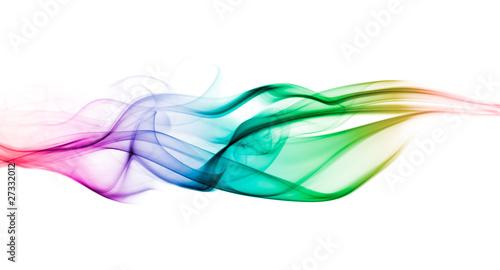 Photo: Color smoke wave background Color smoke wave background