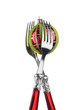 Two forks with Christmas decoration