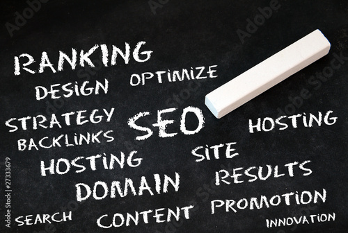 Photo: SEO-Definitionen auf Tafel SEO-Definitionen auf Tafel