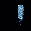 Stacked ice cubes
