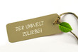 Umweltbewusstsein Plakette