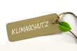 Klimaschutz Plakette aus Karton
