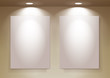 empty frames on wall