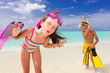 Foto: Happy children on beach Happy children on beach