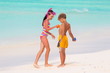 Children playing on beach