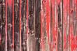 Red Painted Wood Paneling