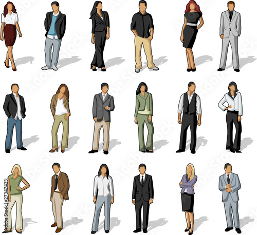 Vector: Group of business and office people Group of business and office people