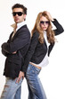 Photo: young sexy couple posing in studio young sexy couple posing in studio