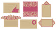 Vintage ocean liner notes, labels, invitations, tags