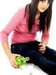 Young Woman Drinking Alcohol. Model Released