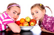 Children with Bowl of Fruit.Models Released