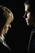Side Profile Of A Couple Looking Serious