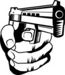 Hand with pistol Hand with pistol