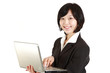 buisiness woman with computer