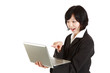 buisiness woman with computer