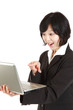 buisiness woman with computer