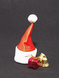 Red cap of Santa. Red cap of Santa.