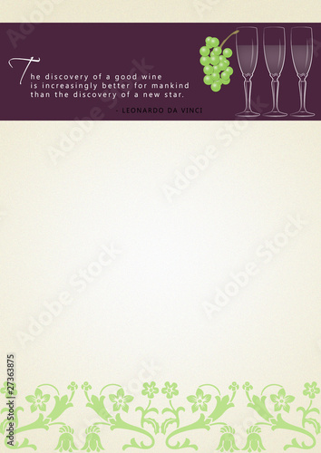 Illustration: Wine Stationary Wine Stationary