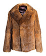 Photo: Female coat made of rabbit fur | Isolated Female coat made of rabbit fur | Isolated
