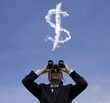 Photo: Businessman looking for fortune Businessman looking for fortune