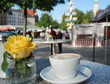 Kaffeepause auf dem Markt