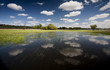 Reflecting Clouds in flooded South Dakota's James River Valley