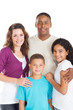 happy young family