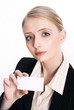 Image of professional’s white business card