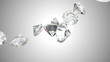 Large diamonds flow with slow motion