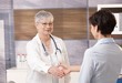 Doctor with patient