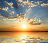 sunset at coast of the sea - Fine Art prints