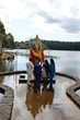 Statue de Vishnou à Grand Bassin