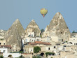 Goreme Village, Fairy Chimneys and Balloon Goreme Village, Fairy Chimneys and Balloon