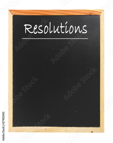 Photo: Resolutions Resolutions