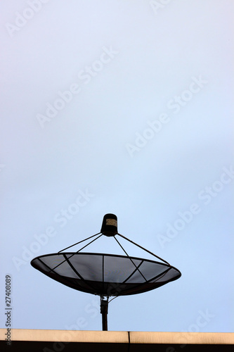 Photo: Satellite dish on sky Satellite dish on sky