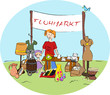 Vector: Flohmarkt Flohmarkt