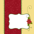 Vector: Blank template for Christmas greetings card Blank template for Christmas greetings card