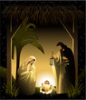 Nativity scene with Holy Family Nativity scene with Holy Family