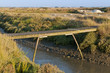 Canal principal (étier) dans les marais salants de Guérande