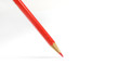 orange pencil writing
