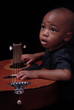 chilld enjoys the guitar
