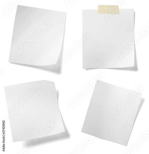 Foto: white note paper message label business white note paper message label business