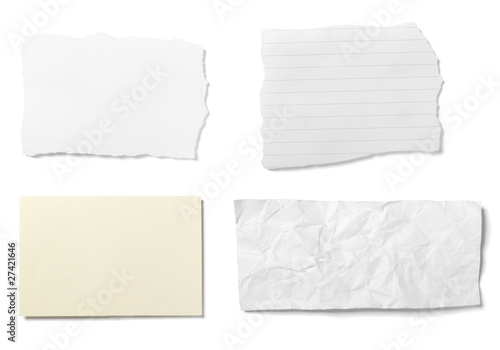 Photo: white paper ripped message background white paper ripped message background