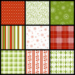 Photo en ligne au meilleur prix set of seamless christmas patterns