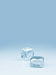 Two ice cubes