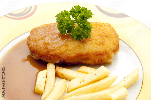 Photo: Cordon Bleu mit Petersilie Cordon Bleu mit Petersilie