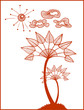 The stylized palm tree