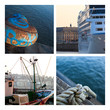 Port quai marée croisière bateau pêche rivière paquebot