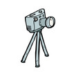 camera on tripod cartoon camera on tripod cartoon
