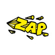 Comic book zap design